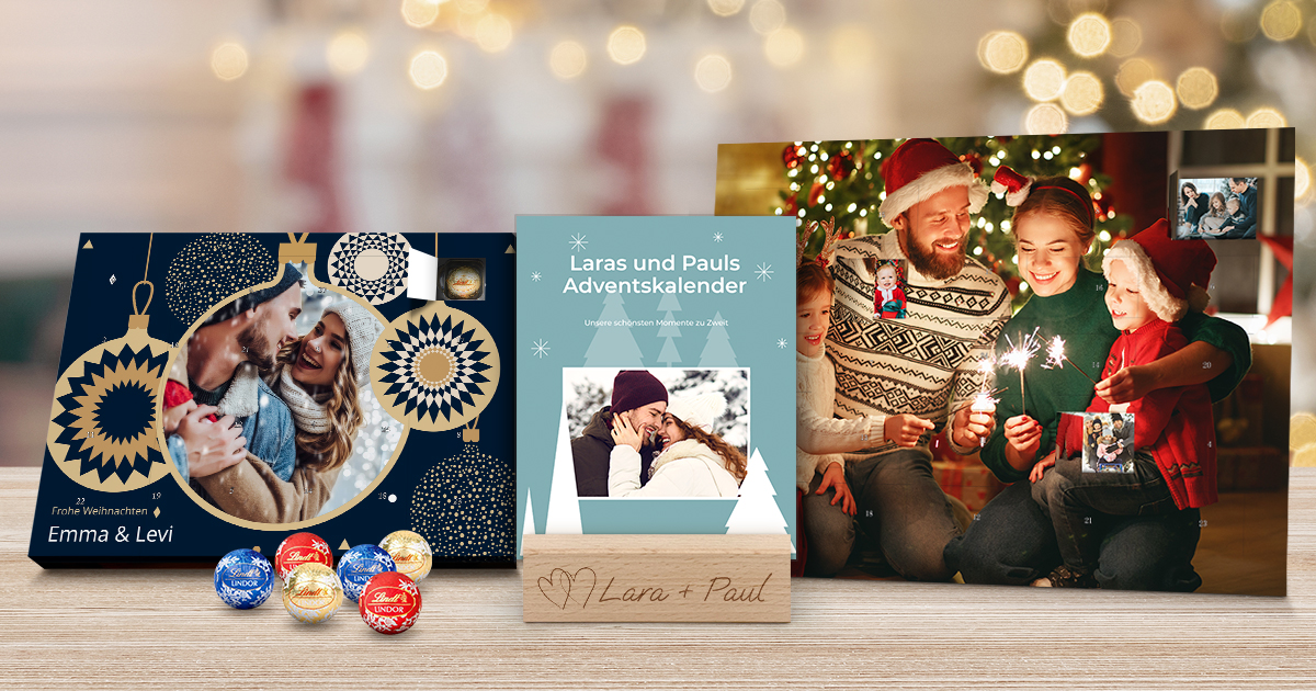 Personalisierte Foto-Adventskalender selbst gestalten