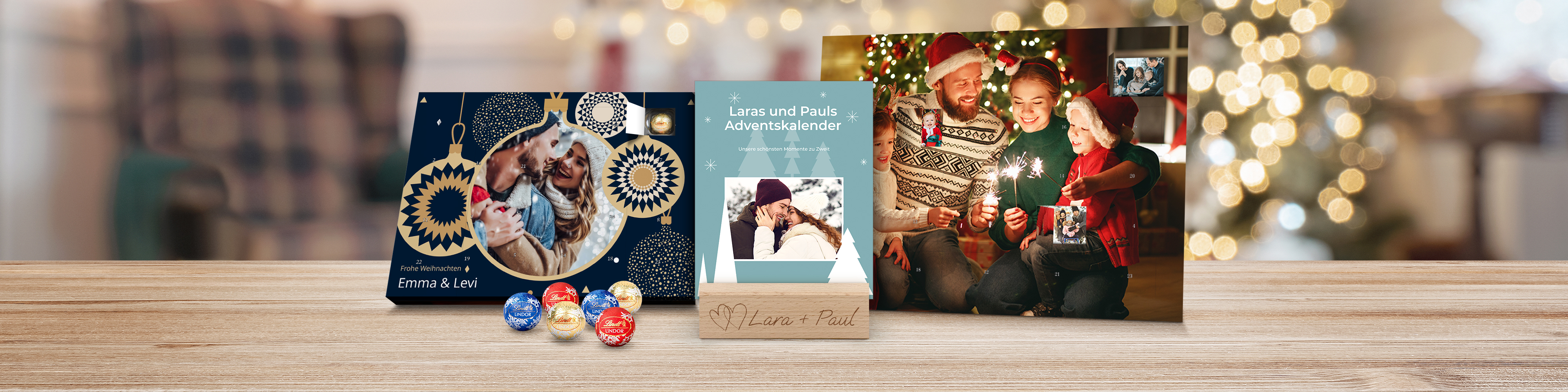 Personalisierte Foto-Adventskalender selbst gestalten