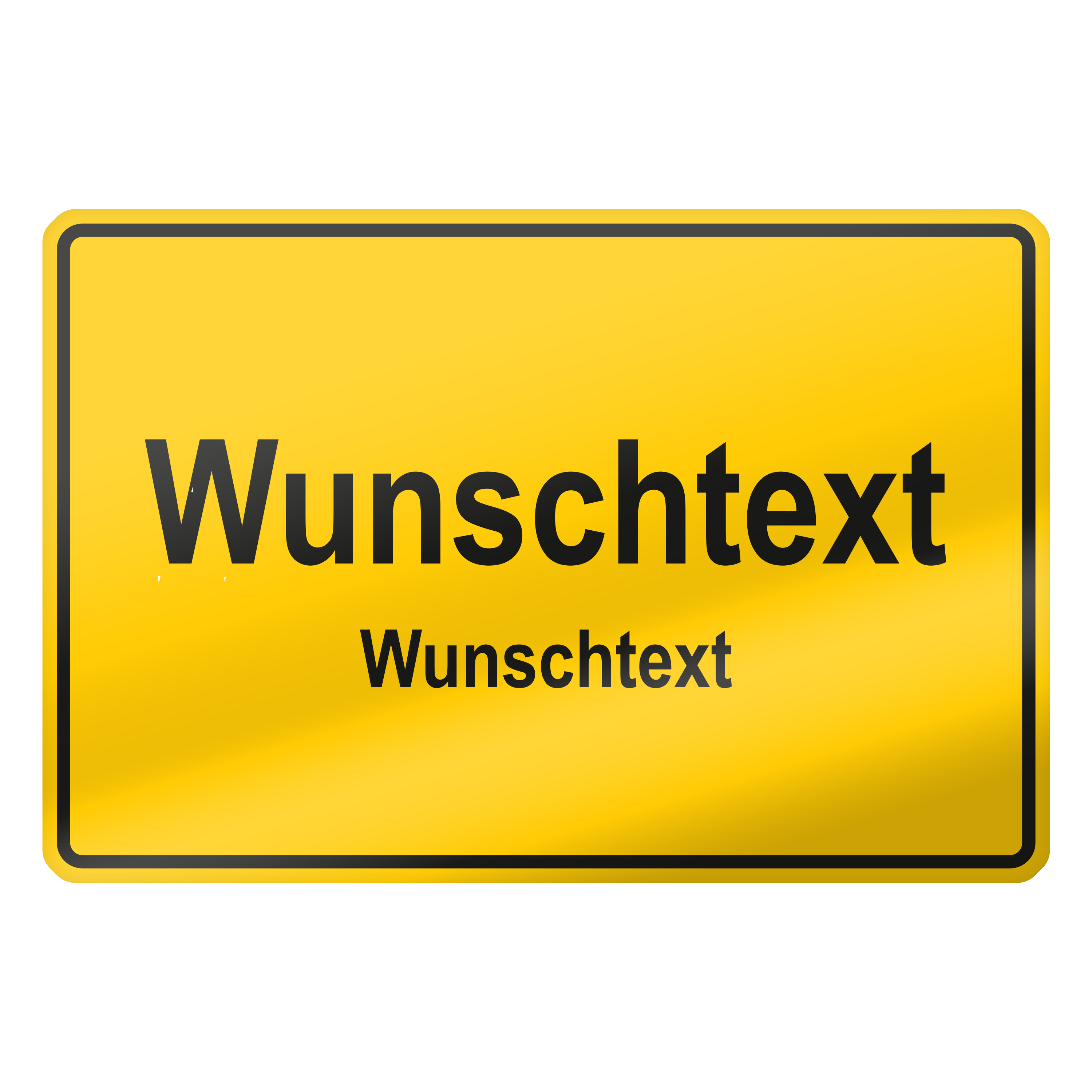 BeNsil Personalisierbare Schilder – Aus Alu-Verbund (0,8 Mm), Wetterfest, Mit Individuellem Text/Logo