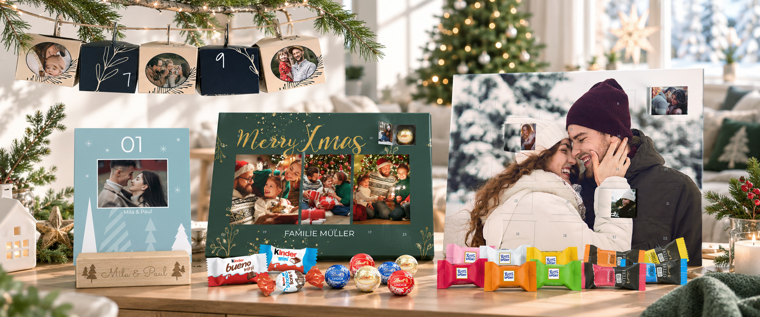 Foto-Adventskalender - Gestalte jetzt Deinen persönlichen Adventskalender – mit Deinen schönsten Fotos!