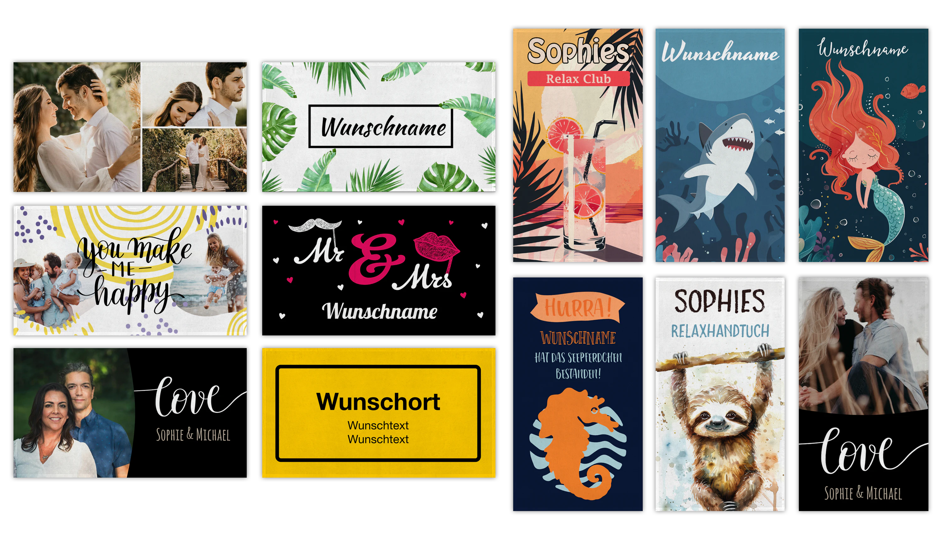 Personalisiertes Handtuch gestalten – dein Foto, dein Name, dein Design