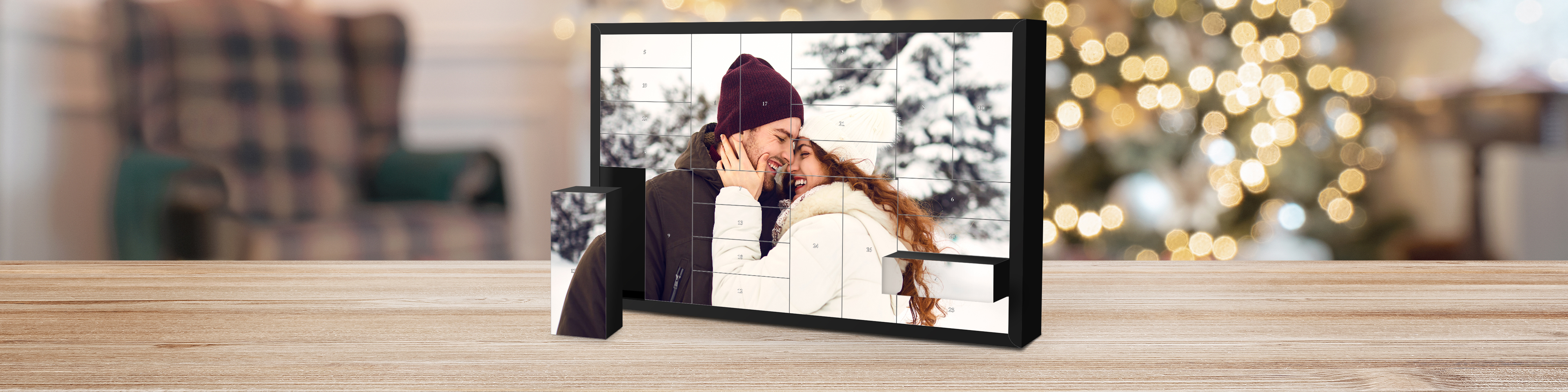 Individuelle Schachtel-Adventskalender online gestalten