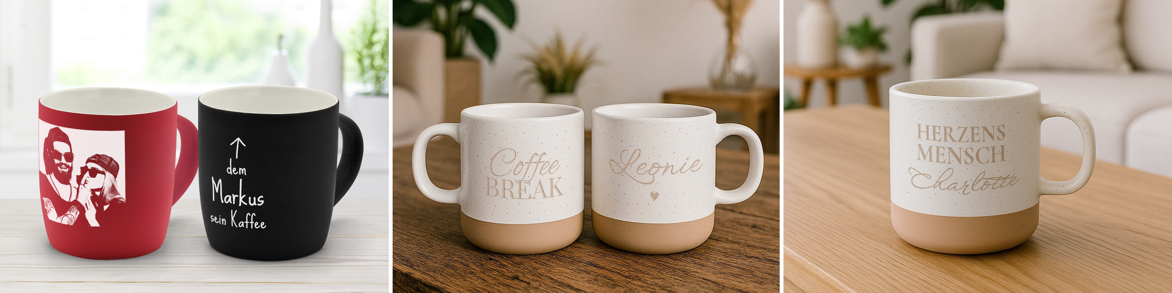 Kaffeebecher mit Gravur selber gestalten