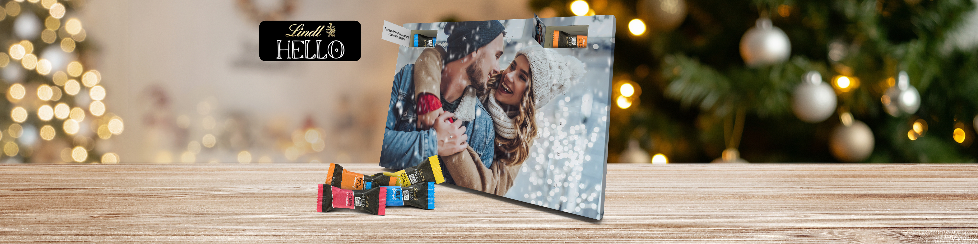 Personalisierte Lindt HELLO Adventskalender gestalten