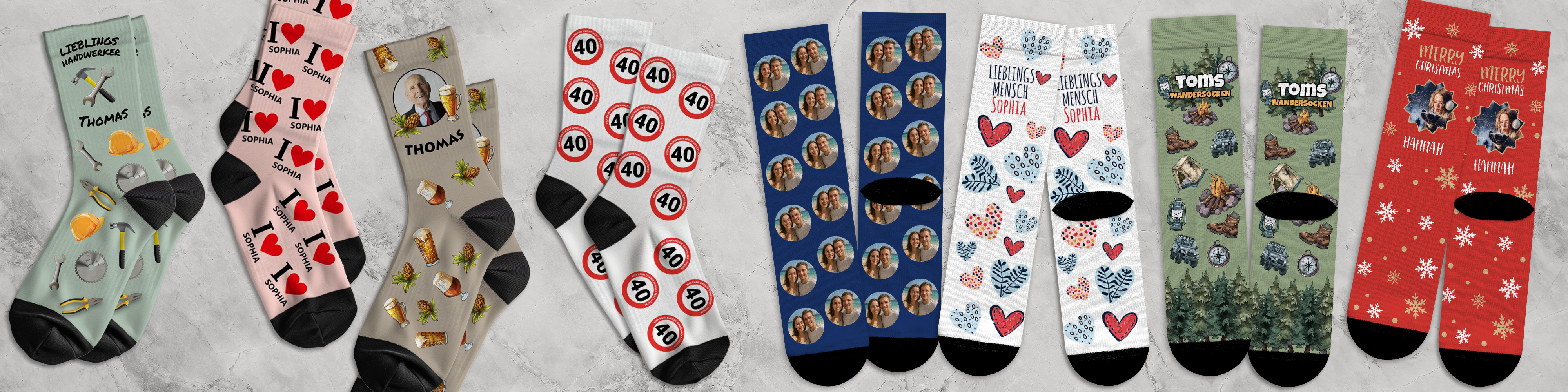 Personalisierte Socken bedrucken