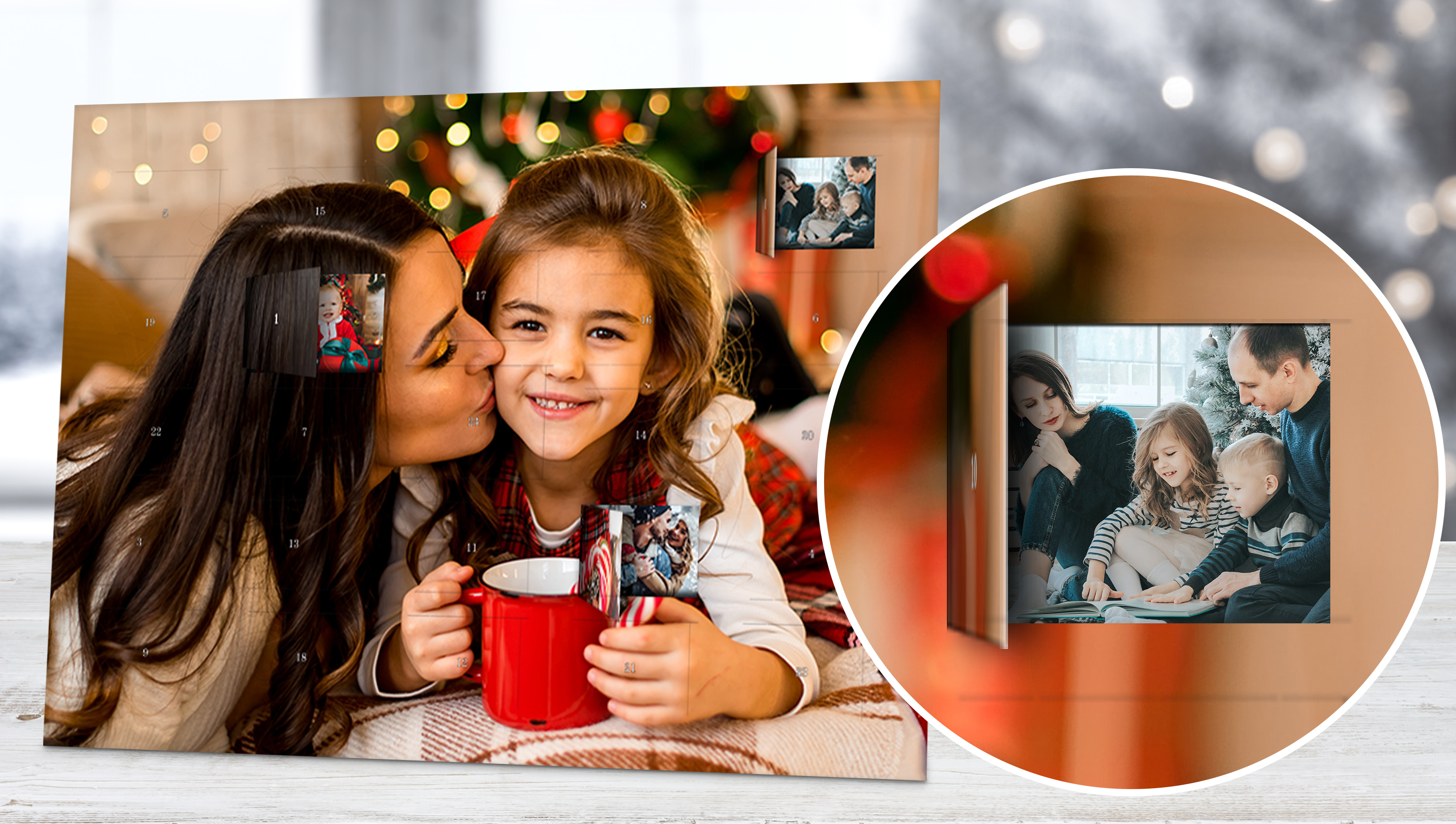 Adventskalender ohne Schokolade mit 24 eigenen Fotos