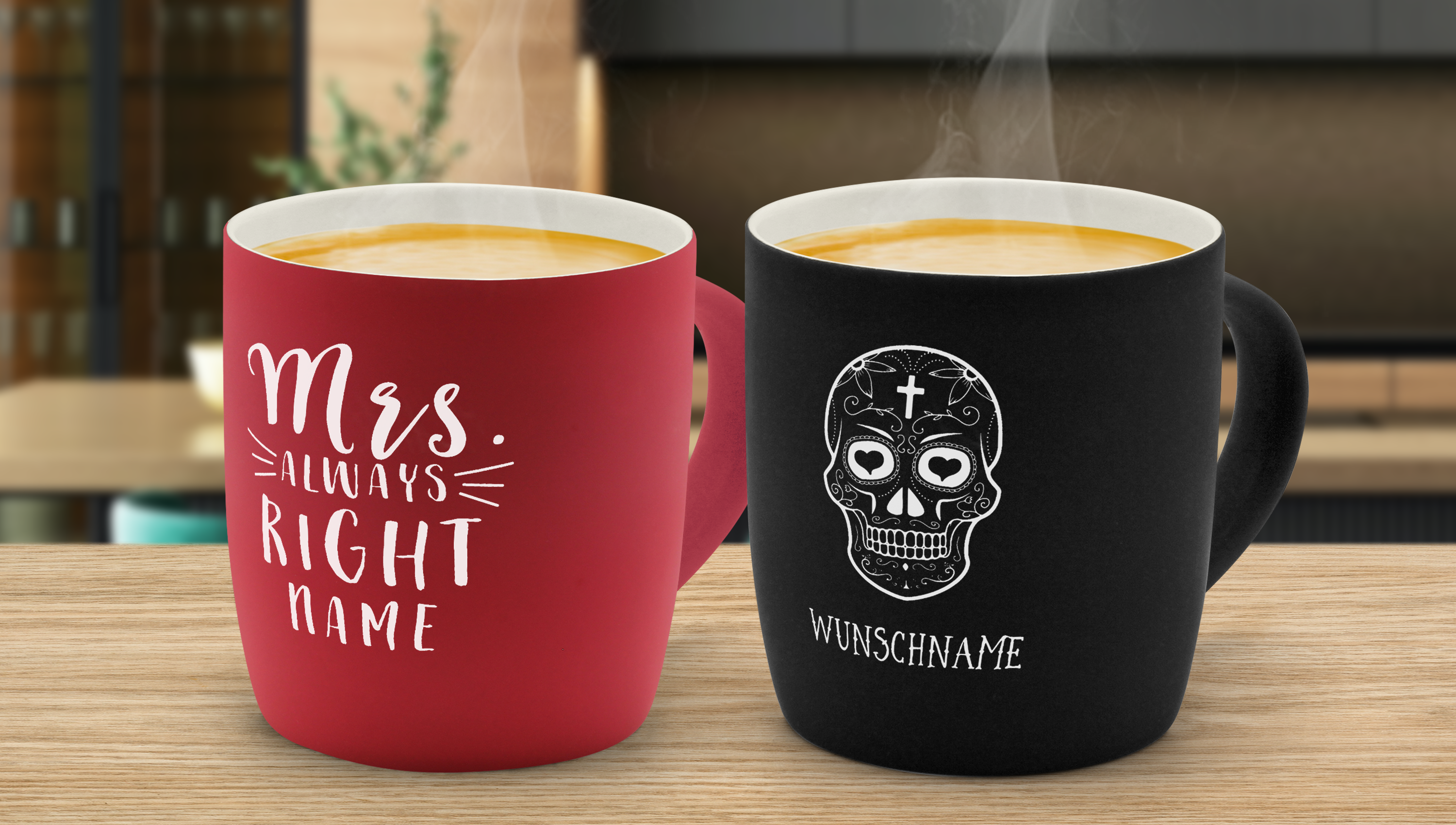 Tasse selber gravieren: Gravur-Tasse mit eigenem Foto oder Namen