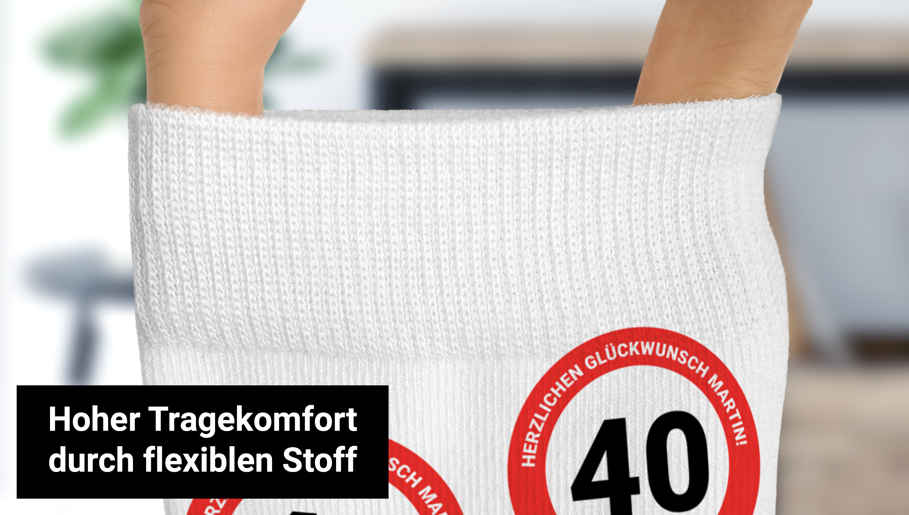 Witzige Geschenkidee: Individuelle Socken selbst gestalten