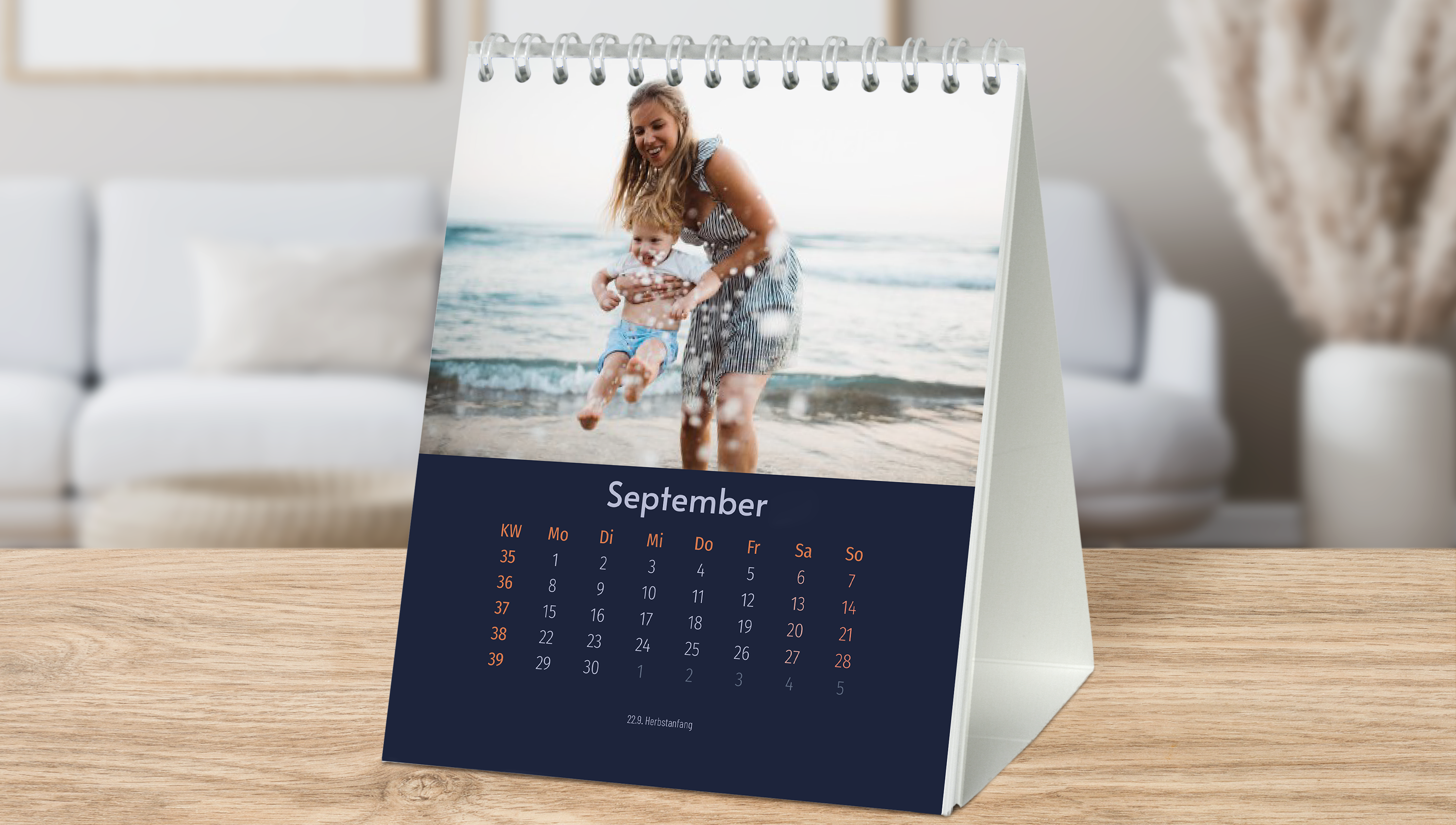 Premium-Qualität für deinen Tischkalender mit Fotos