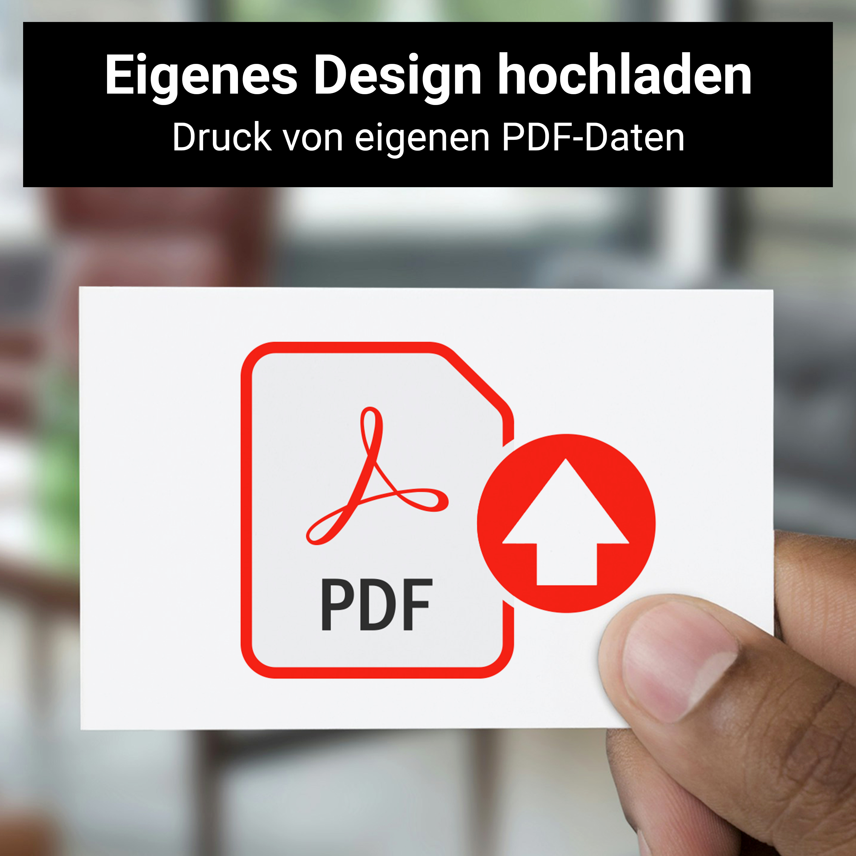 Visitenkarten mit eigenen PDF-Daten